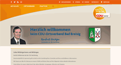 Desktop Screenshot of cdubadbreisig.de